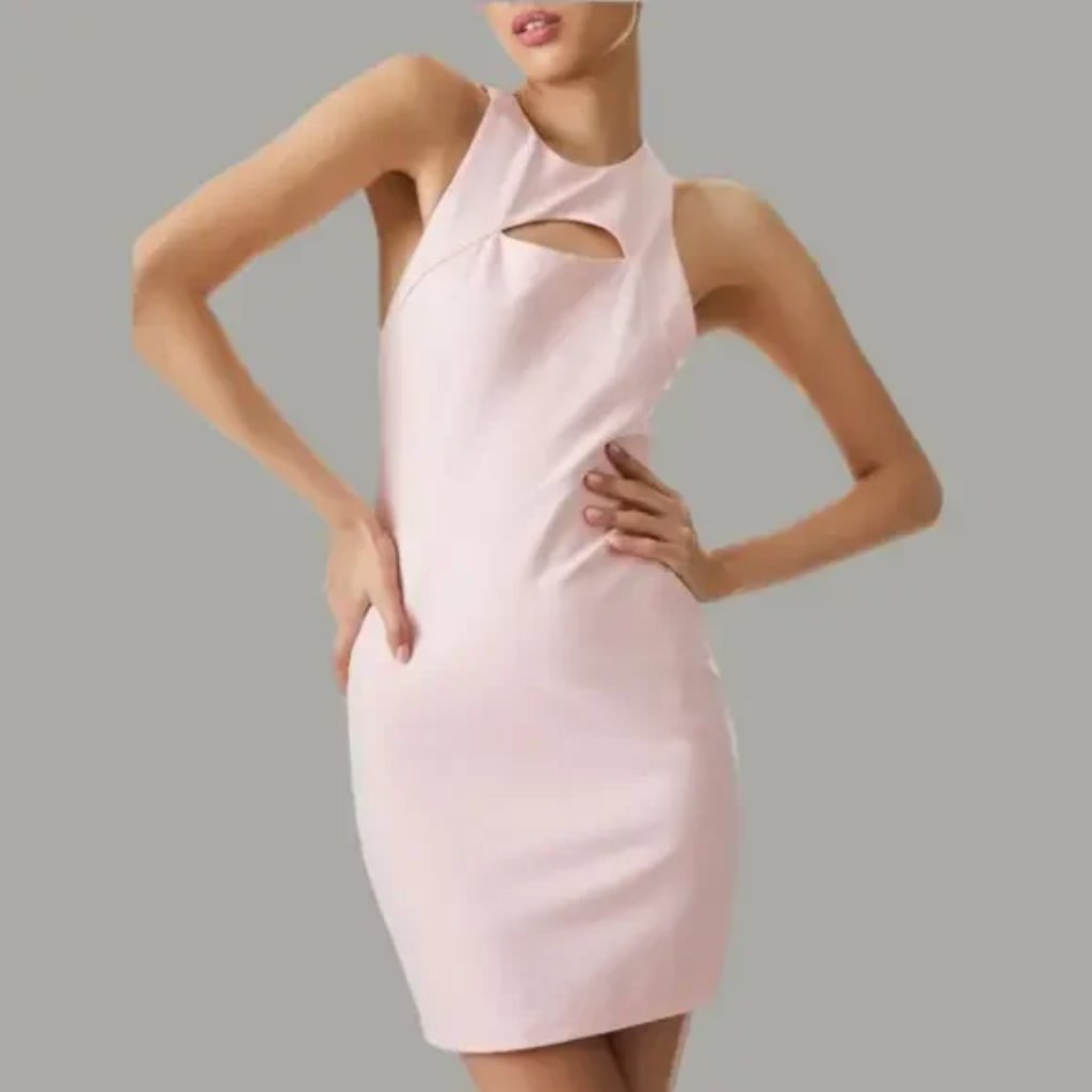 Alice + Olivia Gara Cutout Mini Dress In Pink Size 10 Brand New Nwt